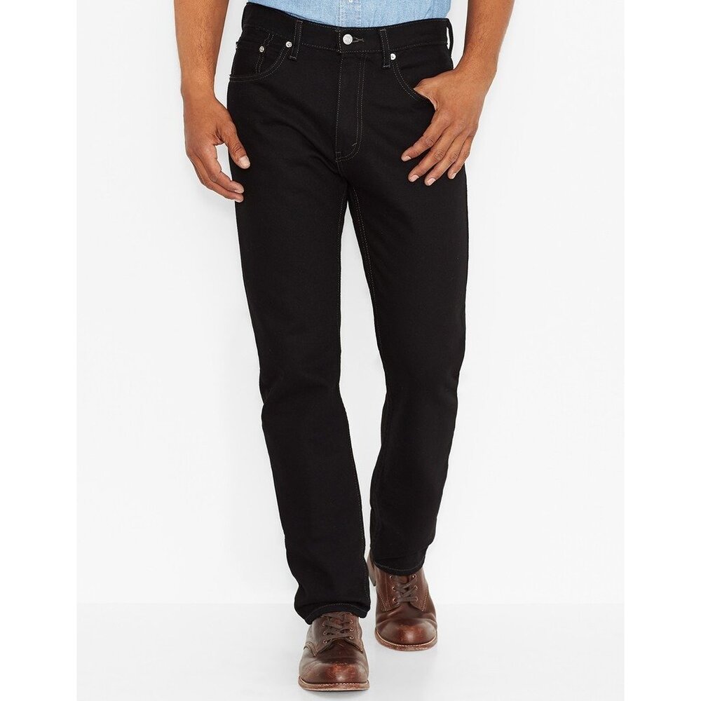 Levi’s 505 Men’s Size 31X32 Black Jeans Straight Leg Mid Rise Regular Fit